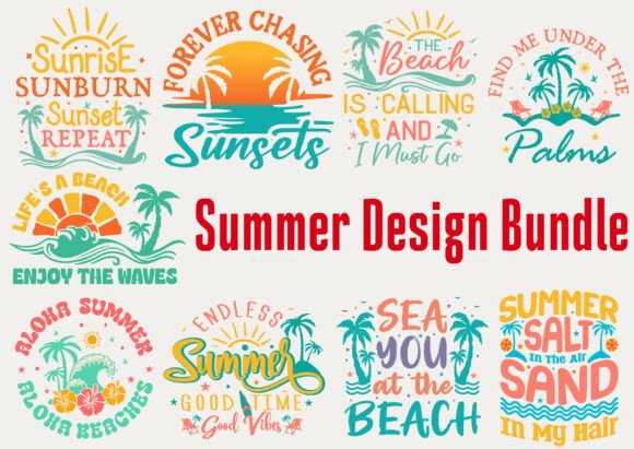 Download About Summer Design Bundle SVG Vector - Vector Collection