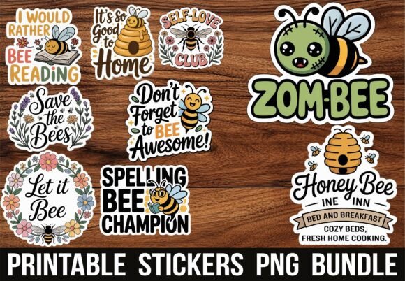 Download Motivational Quotes Bumble Bee Stickers - Premium Bundle