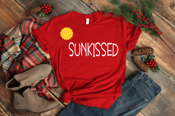 Download Sun Kissed - SVG Vector T-shirt Design - Vector Collection