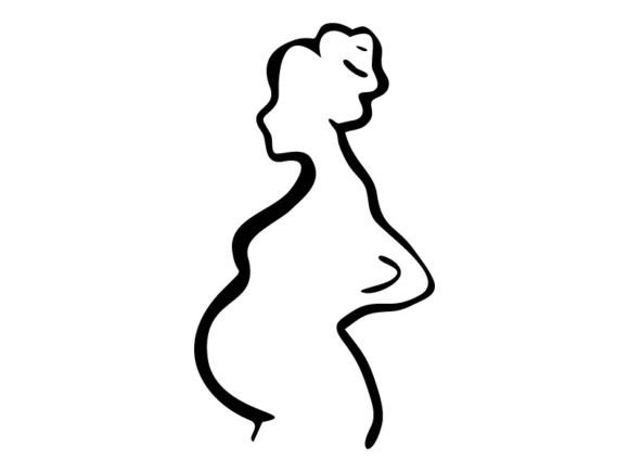 Download A Woman is Expecting a Child ,vector - Vector Collection