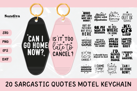Download 20 Funny Sarcastic Quotes Motel Keychain - Keychain Collection