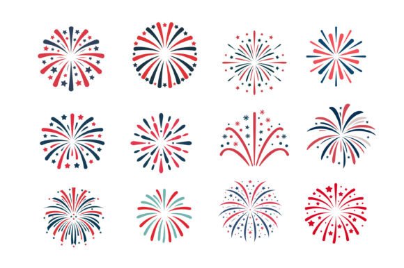 Download 4th of July Fireworks Vector Clipart Set - Premium Resources