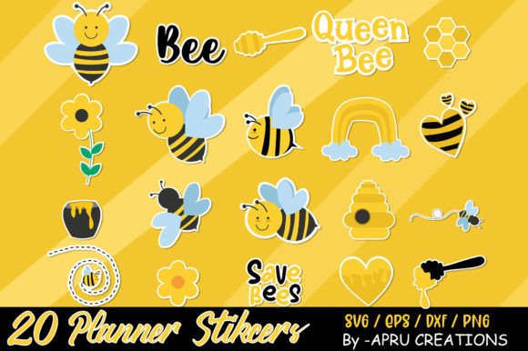 Download Bee Stickers Svg - Premium Resources