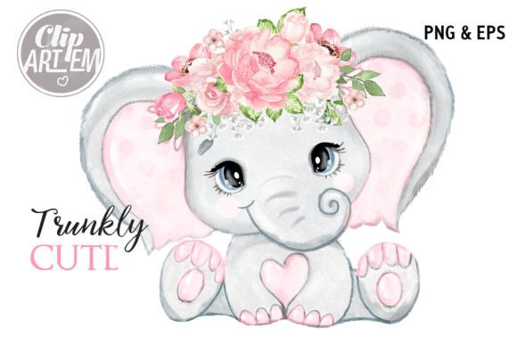 Download Floral Girl Elephant Flowers PNG Vector - Png vector Collection