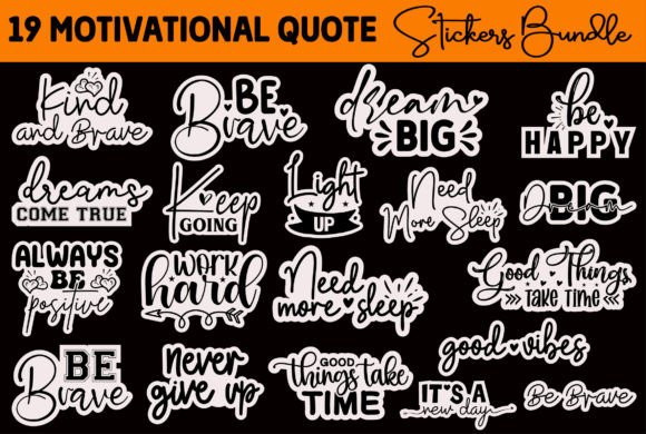 Download Motivational Quote Stickers Bundle - Quote stickers Collection
