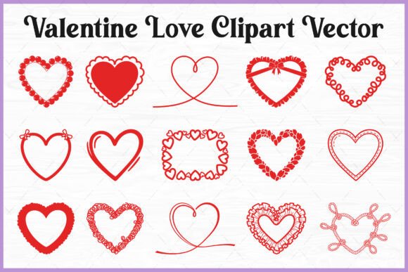 Download Valentine Heart Love PNG Vector Bundle - Png vector Collection