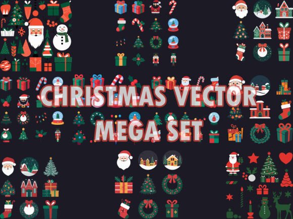 Download Christmas Vector Mega Set Collection - Vector Collection