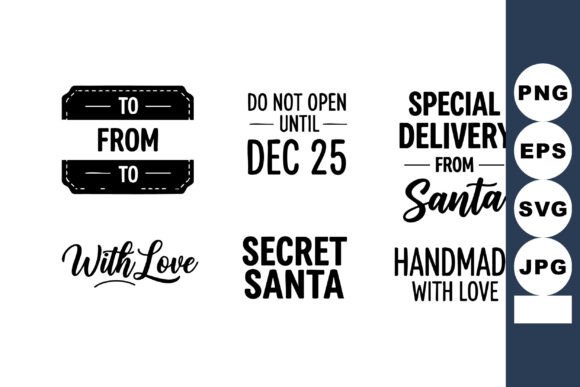 Download Christmas Gift Tags Vector Set - Vector Collection