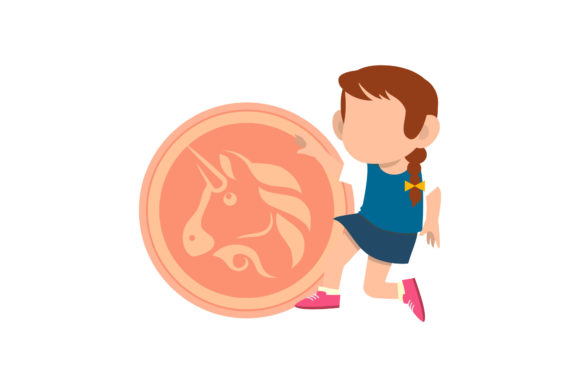 Download Cryptocurrency Uniswap Child Vector - Vector Collection