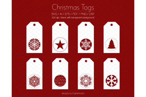 Download Christmas Gift Tags SVG Labels Vector - Vector Collection