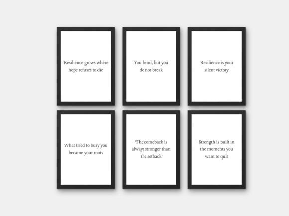 Download Resilience Motivational Quote Poster Set - Resilience Collection