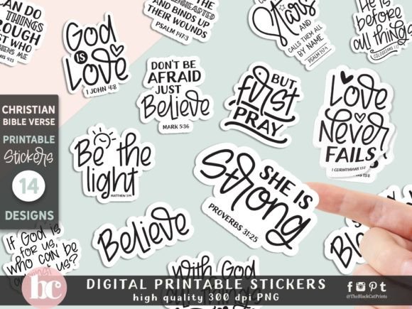 Download Christian Bible Verse Quote Stickers PNG - Quote stickers Collection